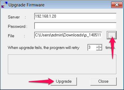 tftp upgrade firmware version 1.255 download